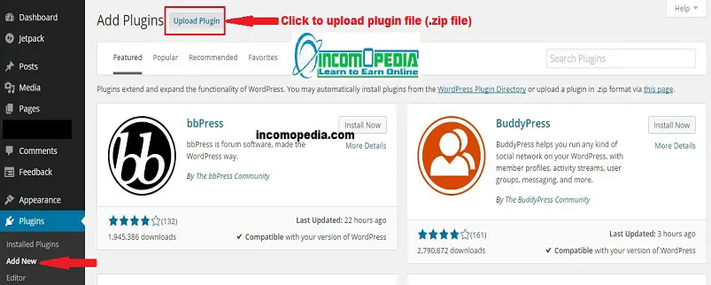 How to upload a plugin file