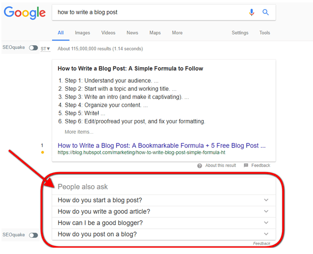 people also ask example google search