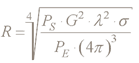 radar range equation