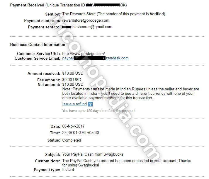 swagbucks payment proof paypal