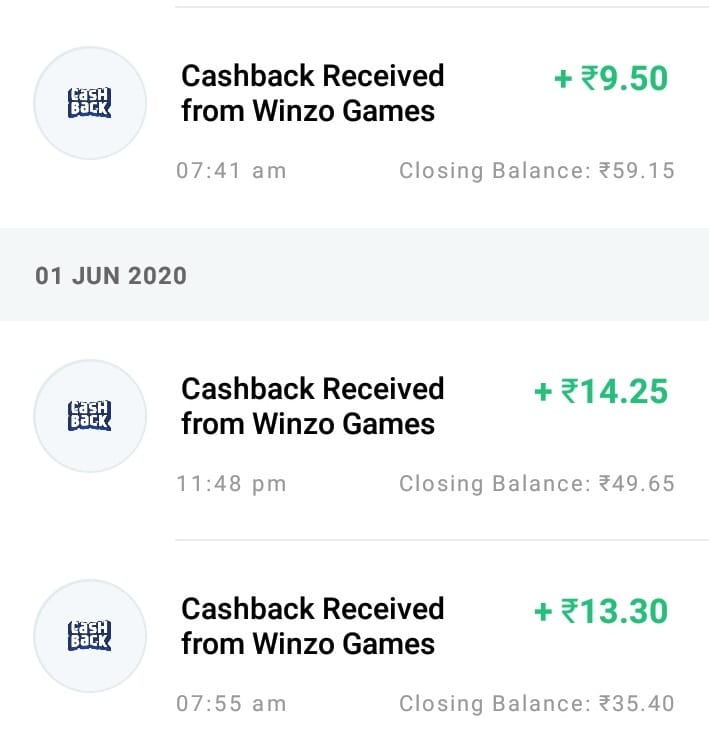 Winzo money earning app bsa